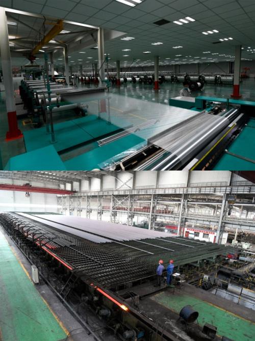 上图:工人在凤宝特钢下属的河南林州光远新材料科技的生产